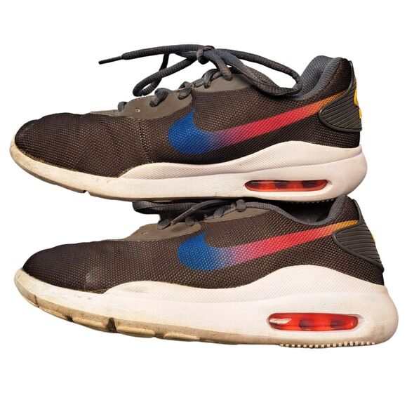 NIKE AIR MAX OKETO ATHLETIC SHOES WOMENS SIZE 6.5 DARK GRAY RAINBOW SWISH SCHOOL - Picture 4 of 11